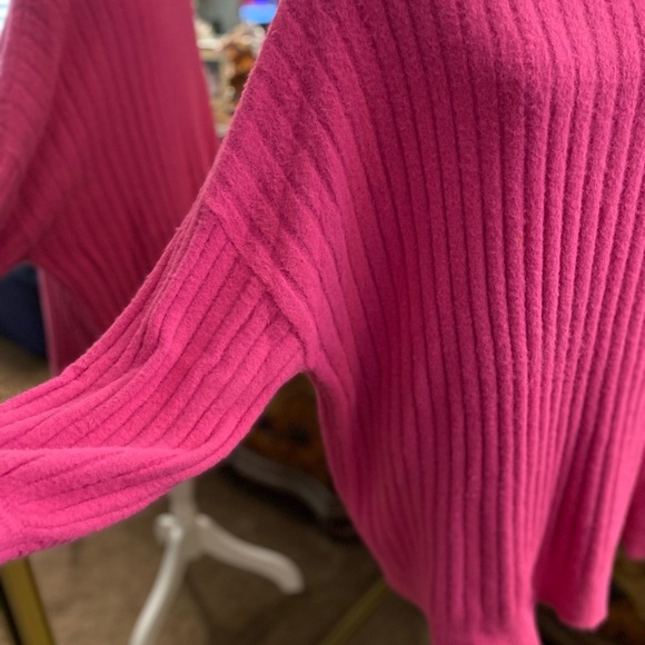 Aerie Pink Ribbed Sweater - Picture 2 of 7